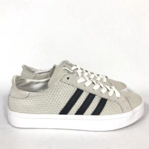 Adidas Court Vantage Grey Suede Sneakers Size 6.5